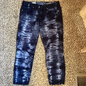 Tie dye Gap jeans, size 28P